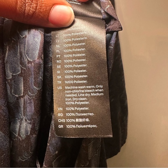 COS X Chris Perani Patterned Art To Wear Scarf Dress Draped Retro Lagenlook 12 - Picture 10 of 15